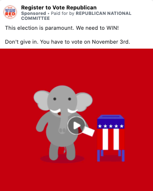 Republicans spent millions on last-minute voting ads on Facebook
