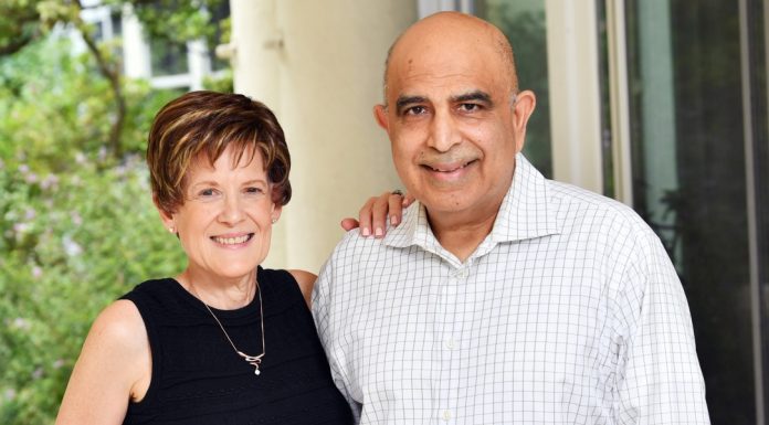Raj Tahil ’81 and Mary Jo Wrenn