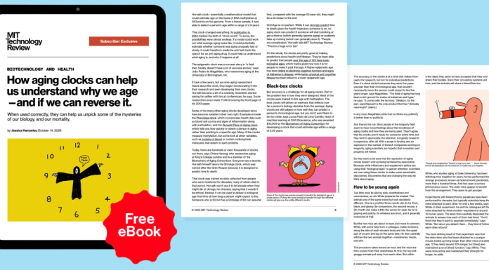 Exclusive eBook: Aging Clocks & Understanding Why We Age