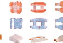 Just pull a string to turn these tile patterns into useful 3D structures